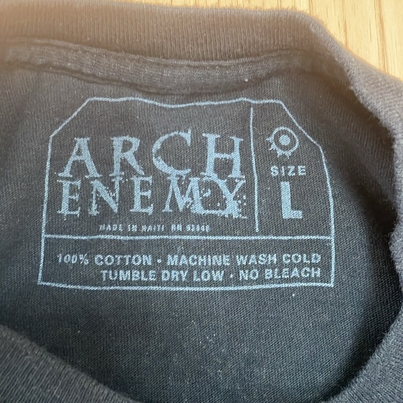 Arch Enemy “Will To Power” Men’s Black T-Shirt - Size Large ~ Death Metal Band - Picture 7 of 9